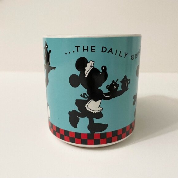 Walt Disney Mickey Minnie Mouse Coffee Mug The Daily Grind Gibson Applause - Picture 2 of 16